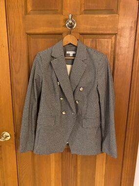 Free Assembly Black & White Houndstooth Blazer Small